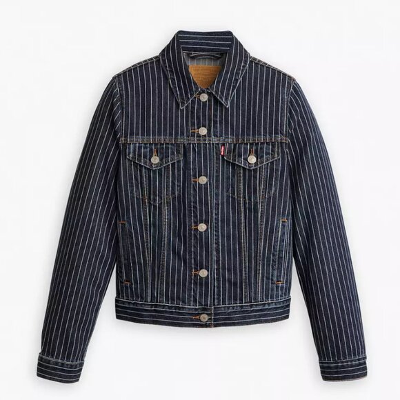 Levi's Original Trucker Denim Jacket - Stripe size Medium - Picture 3 of 4
